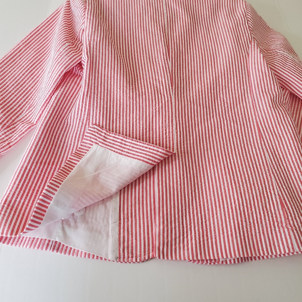 Talbots Blazer Double Button Front Jacket Coral W… - image 6